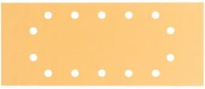 Bosch Schleifblatt C470 für Holz und Lack, B: 11,5 cm, H: 28 cm, 40er Körnung, 14 Löcher, gelb - Bild 1