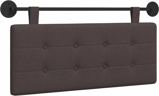vidaXL Wandmontiertes gepolstertes Wandpaneel aus Stoff in Braun, B/H: 110 x 55 cm - Bild 1