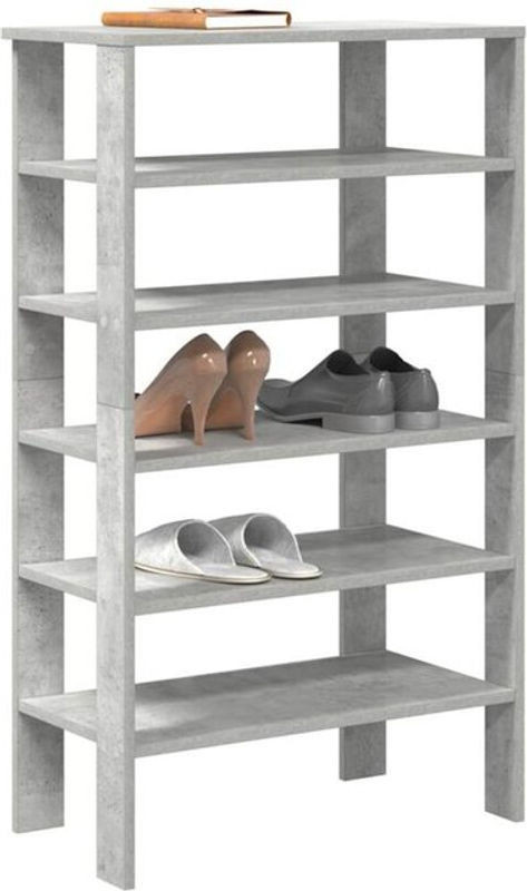 Schuhregal Vidaxl Modern in Grau aus Holzwerkstoff, B/T/H: 61 x 32 x 105 cm - Bild 1