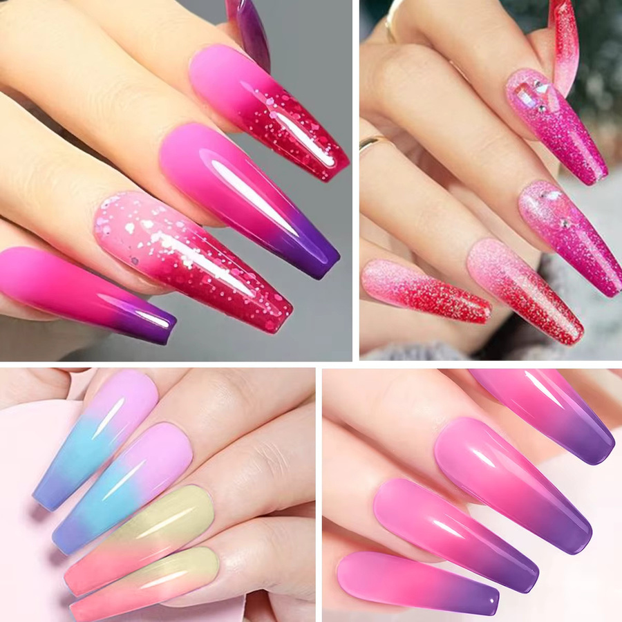 MIQH Gel-Nagellackset, 6er-Pack, je 7 ml, temperaturempfindlich - Bild 3