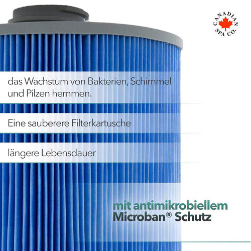 Canadian Spa Glacier Whirlpool Filter Glacier Microban mit Silberionen und antimikrobieller Wirkung in Blau - Bild 3