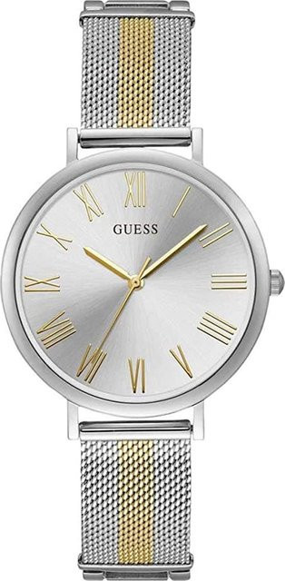 Guess Armbanduhr, Quarz, Edelstahl, Silber, Bicolor, 38 mm, Damen - Bild 1