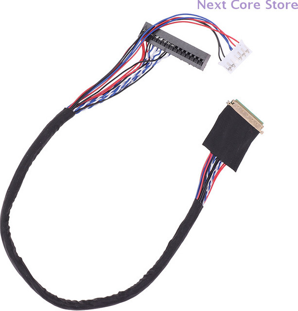 40 Pin 1 Kanal 6 Bit LED LCD LVDS Bildschirmkabel für Display in Schwarz - Bild 1