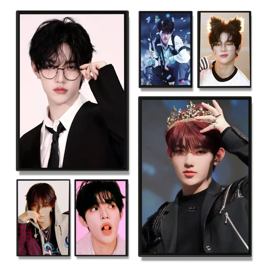 Kayou Zhang Hao Kpop-Poster, wasserfester Wandkunst-Aufkleber in Multicolor, Vintage-Raumdekoration, B: 20,0 cm, H: 20,0 cm, T: 15,0 cm - Bild 2