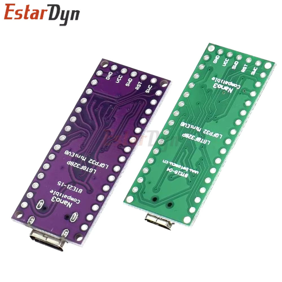 Estardyn LGT8F328P-LQFP32 MiniEVB mit Kristallversion und USB-C/Micro-USB Anschluss - Bild 2