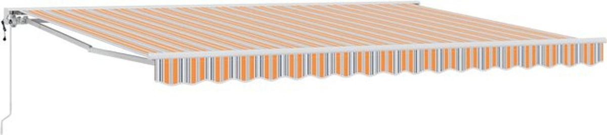 Elektrische ausziehbare Markise von vidaXL in Orange, Grau, Blau oder Weiß - Bild 1