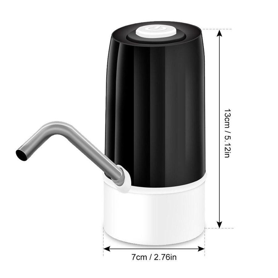 TOMTOP JMS Automatische elektrische Wasserpumpe als intelligenter Gallonen-Wasserspender, wiederaufladbar und geräuschlos, Schwarz - Bild 4