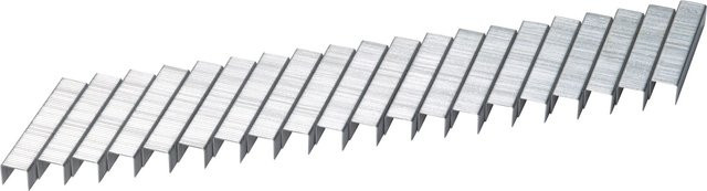 LUX-TOOLS Flachdrahtklammer Comfort aus verzinktem Stahl, Farbe: Silber, B: 11,2 mm, H: 14 mm, 1.000 Stück - Bild 1