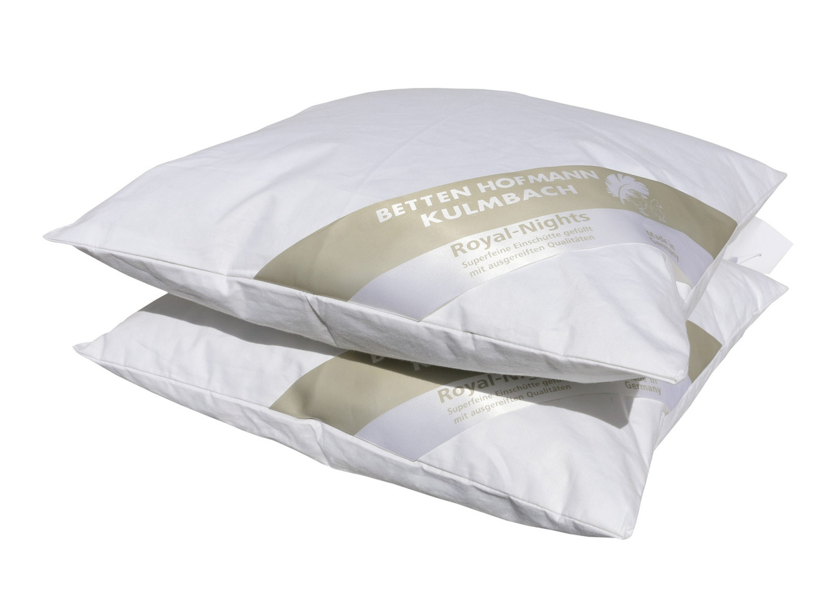 2er Set Betten Hofmann Schmusekissen für Baby und Kind aus Daunen, Weiß, B/B: 35 x 35 cm - Bild 1