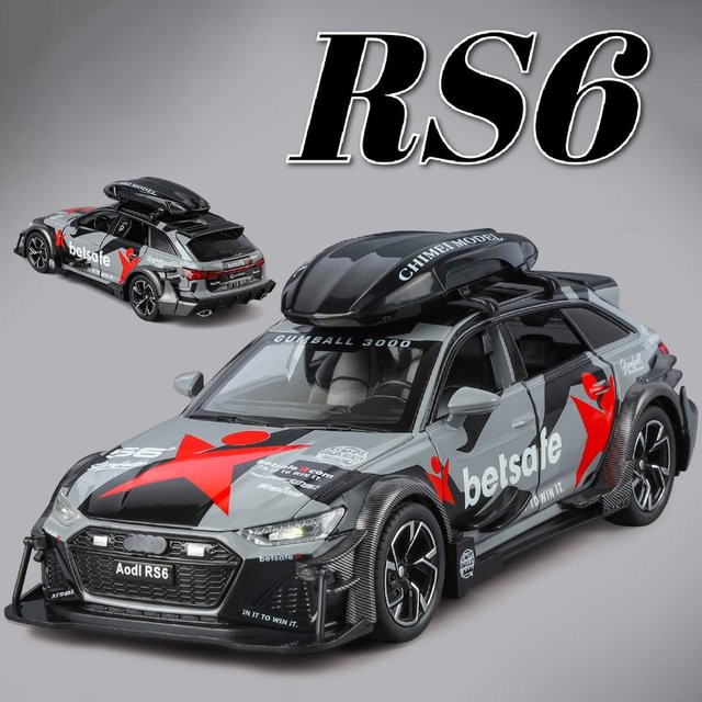 HAOCHI RS6 SRT Tomahawk Automodell, Maßstab 1:32, mit Licht und Sound, Gelb - Bild 1