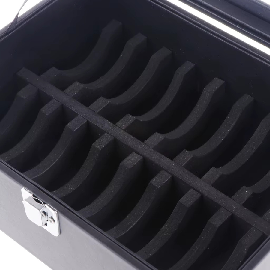Phenovo Schmuckbox mit Deckel als Armband Aufbewahrung und Display Organizer in Schwarz - Bild 5