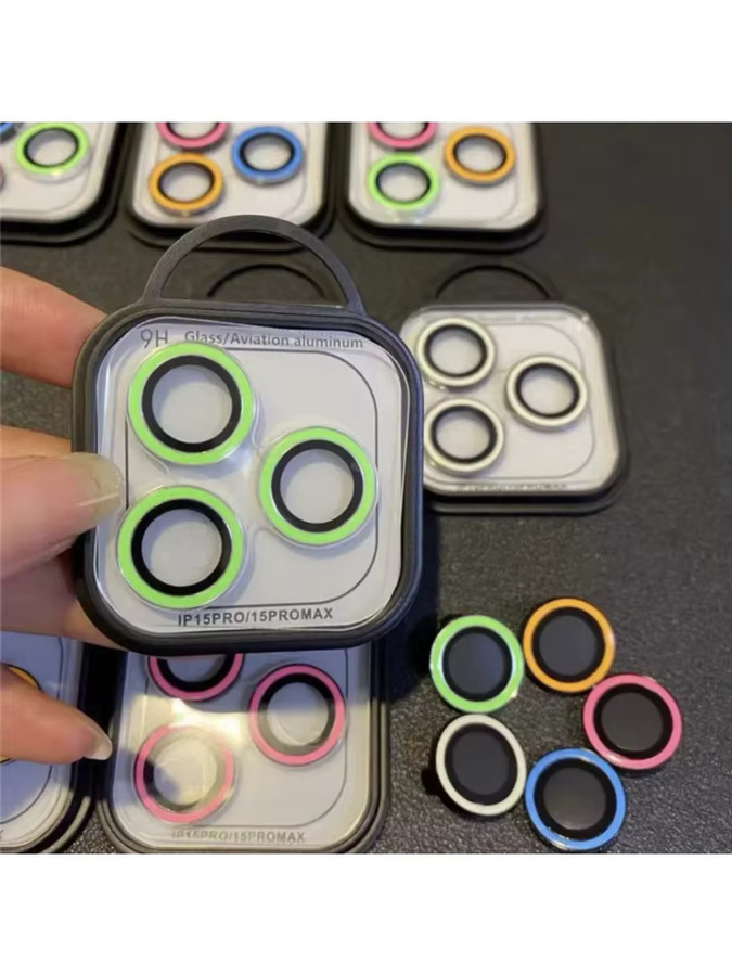 Kameraobjektivschutz aus gehärtetem Glas für Apple iPhone 16 17 Pro Max 14 15 Plus, mehrfarbig, 2-3 Stück - Bild 3