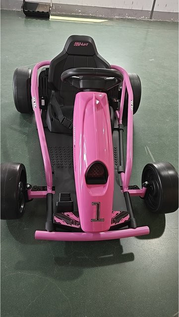 HOMCOM Elektro Go-Kart, Kinderfahrzeug, Rosa, ab 8 Jahre - Bild 1