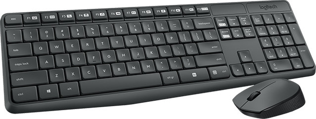 Logitech MK235 Kabelloses Tastatur-Maus-Set in Schwarz mit QWERTZ-Layout - Bild 2