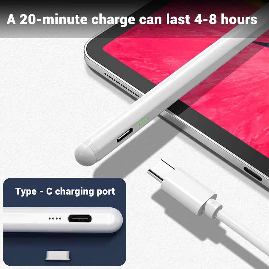 Universeller Stylus-Stift für Android, iPhone und Apple Pencil kompatibel, Zeichenstift für Samsung, Huawei und Xiaomi Tablets und Smartphones - Bild 4