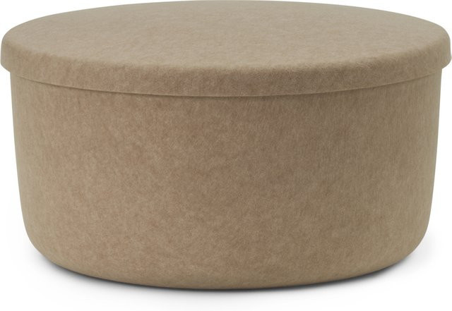 Normann Copenhagen Hide Storage Pouf in Beige aus PET-Filz mit abnehmbarem Bezug - Bild 1
