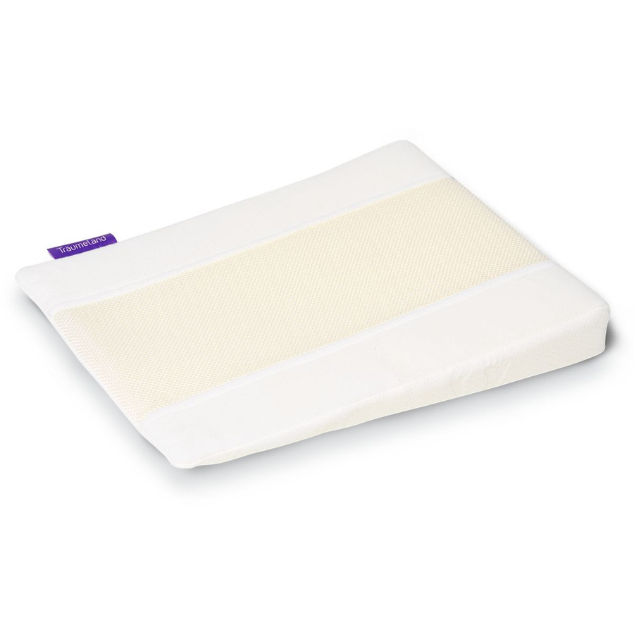 Träumeland Keilkissen Visko Spezialbabykissen zum Hochlagern für Babys von 0 bis 8 Monaten, Farbe: Weiß, B/T: 32 x 40 cm - Bild 1