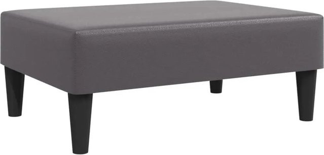 vidaXL Fußhocker Grau aus Kunstleder mit Holzrahmen B/T/H: 77 x 55 x 31 cm - Bild 1