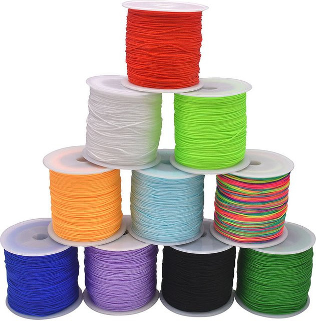 Nylon Satin Cord Rattail Faden, Unisex - Bild 1