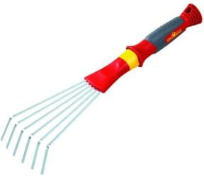 WOLF-Garten LD-2K Kleinflächenbesen Premium in Rot mit Stahl-Tines - Bild 1