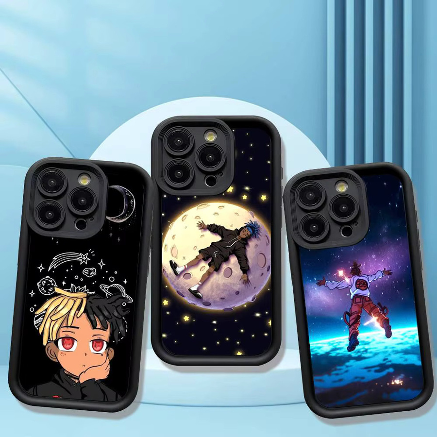 Singer J-Juice WRLD Stoßfeste Candy-Rückabdeckung für iPhone 11 bis iPhone 17 Pro Max in Multicolour - Bild 3