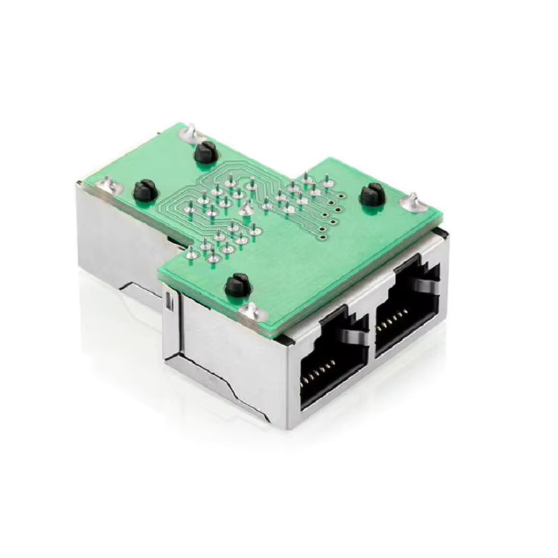 RJ45 Ethernet LAN Adapter 1-auf-2 Netzwerk-Verteiler und Expanderstecker in Schwarz - Bild 4