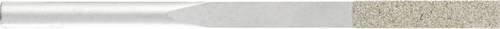 PFERD Diamantfeile flachkonisch silber, B/T/H: 3,3 x 1,0 x 55 mm, Schaftdurchmesser: 3 mm, Körnung: mittel - Bild 1