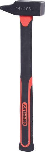 KS Tools Schlosserhammer mit Fiberglasstiel in Schwarz, 415g - Bild 1