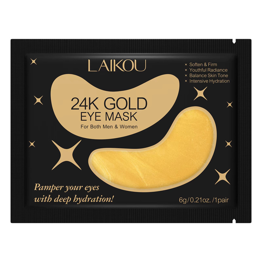 Laikou Sakura 24K Gold Augenmaske, 5 Paar, Unisex - Bild 6