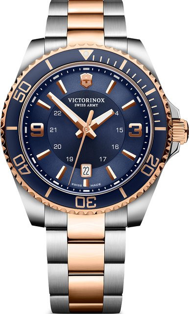 Victorinox Maverick Herrenuhr, Quarz, Edelstahl, 43 mm, Blau, 10 ATM - Bild 1