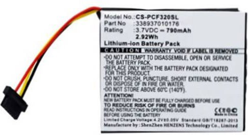 Beltrona Ersatzakku für GPS-Navigationsgeräte, 3,7V, 790 mAh, Schwarz - Bild 1