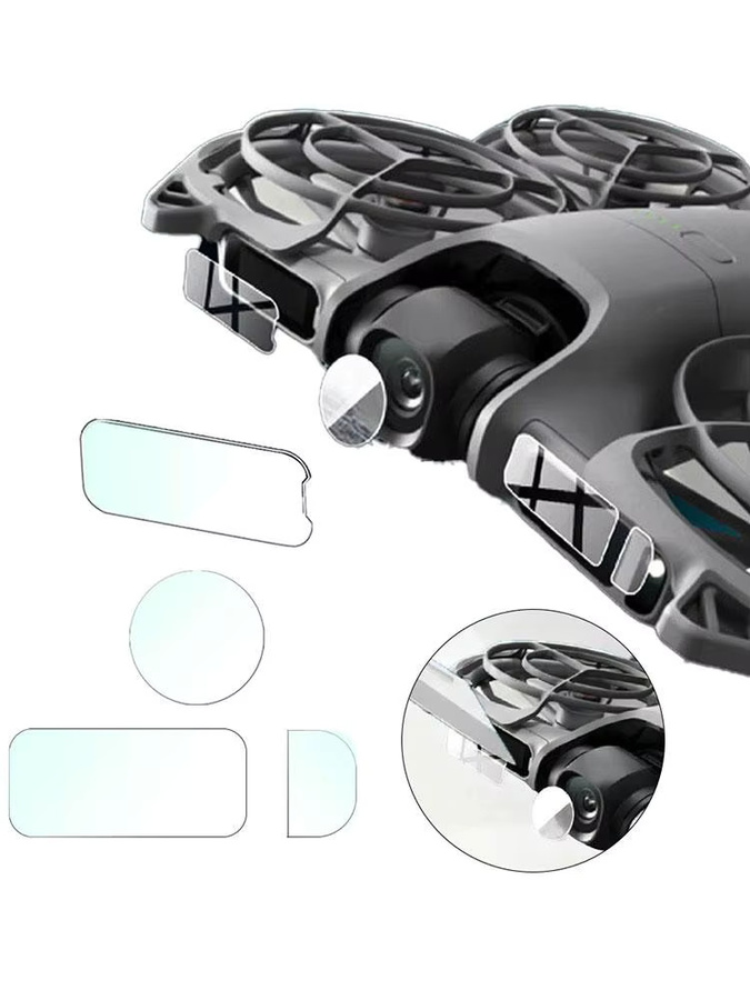 DJI Neo2 Objektivschutzfolie und Displayschutzfolie transparent, staubdicht und kratzfest - Bild 6