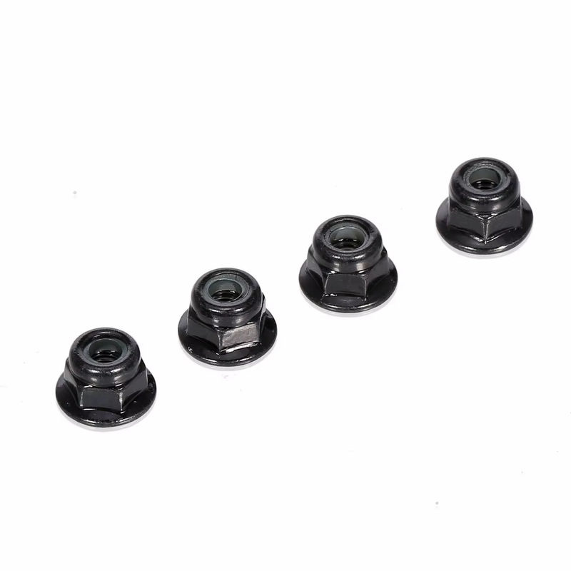 Traxxas M4 Radsicherungsmuttern 4 mm, 10-teiliges Set, Schwarz, Metall - Bild 3