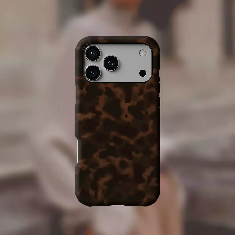 Potdemiel Handyhülle Earthy Camo in Braun für iPhone 17 16 15 14 13 Pro Max Plus mit Magnetfunktion und robustem Doppel-Schicht-Schutz - Bild 3