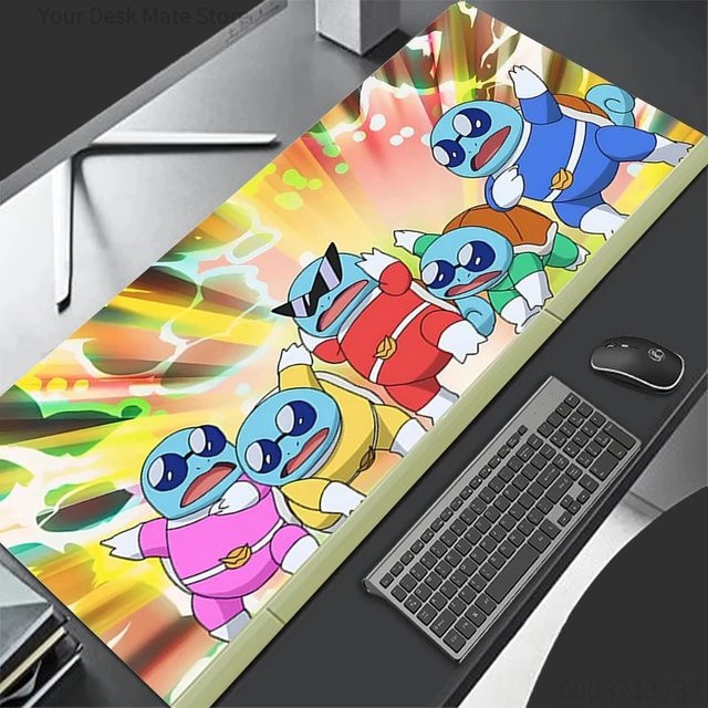 Potdemiel Mauspad XL Lockedge Pokemon Squirtle Design in Multicolour - Bild 1