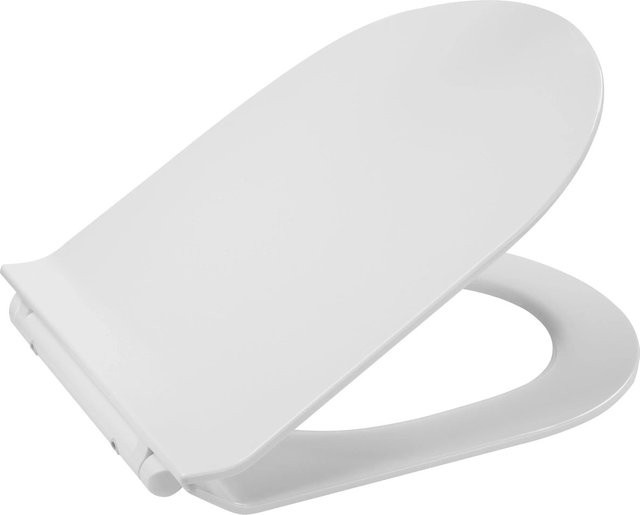NEG WC-Sitz Slim-Line Softclose Toilettendeckel für WC Uno11RL in Weiß mit Quick-Release-Funktion und ovaler Form - Bild 1
