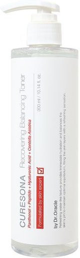 DR. Oracle Curesona Recovery Balancing Toner, 300 ml, Hyaluronsäure, Panthenol, Peptide - Bild 1