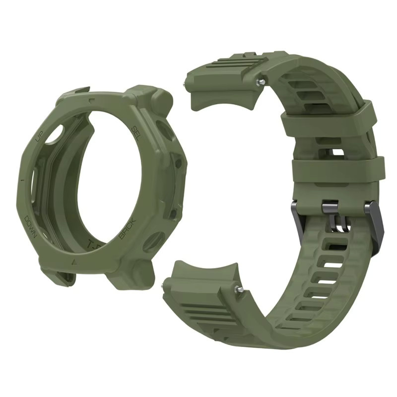 Amazfit Uhrenarmband und Silikonhülle, Silikon, Schwarz, T-REX 3Pro - Bild 5
