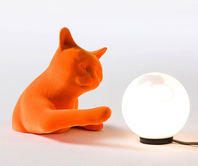 Karman Maoo Tischleuchte in Orange mit Keramik und Glas - Bild 1