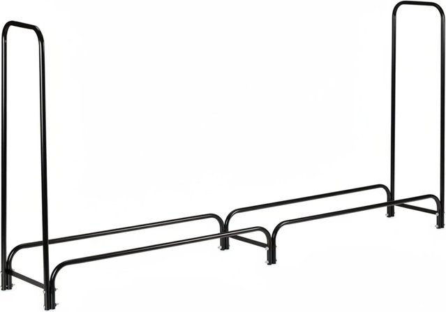 Relaxdays Kaminholzregal aus Stahl in Schwarz, B/T/H: 122 x 40 x 245 cm - Bild 1