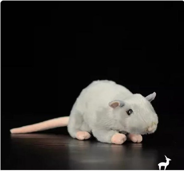 Niedliche Ratte Plüschtier Maus Stofftier Lernspielzeug - Bild 1