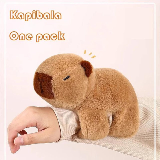 Yiran Health & Beauty Capybara Slap-Armband Handgelenkpuppe, Plüschtier, ab 14 Jahren - Bild 1