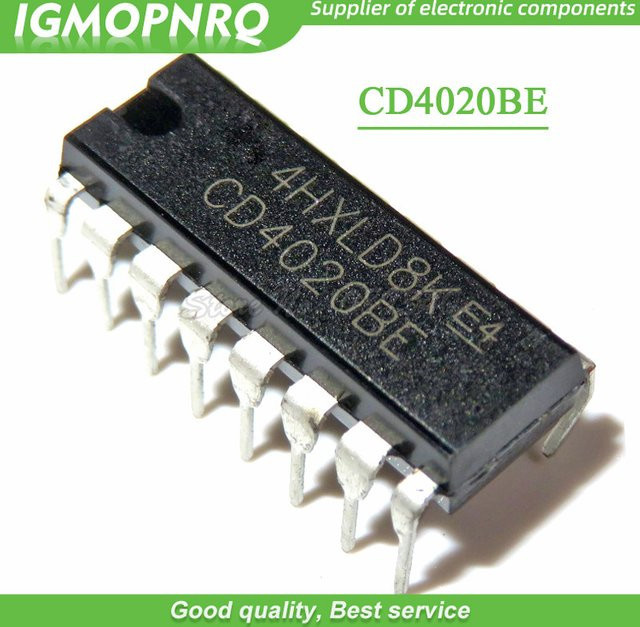 10 Stück CD4020B DIP-16 integrierter Schaltkreis in Schwarz - Bild 1