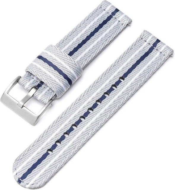 Nylonarmband Blancpain x Swatch, gestreift, Edelstahl-Schnalle, 22 mm, Unisex - Bild 1