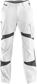 Kübler ActiviQ Arbeitshose 2350 mit Cordura und Reflexstreifen, Farbe: Weiss/Anthrazit, Grösse: 48 - Bild 1