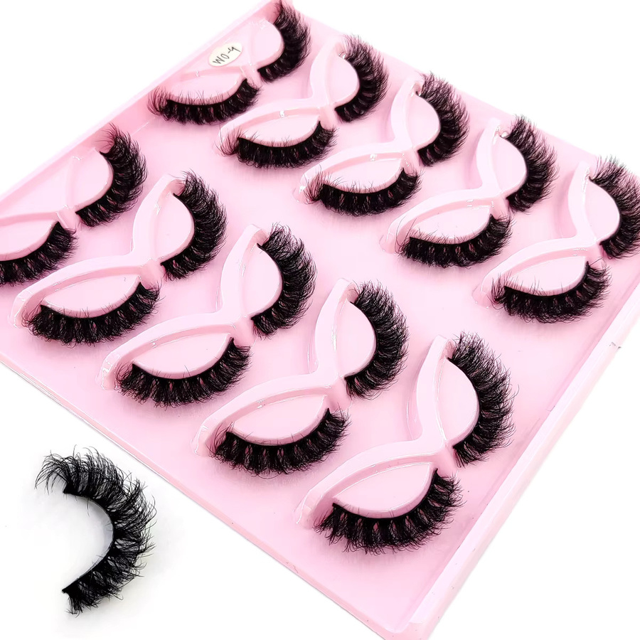 HBZGTLAD Falsche Wimpern, 3D-Faux-Nerzwimpern, Black, Unisex - Bild 2