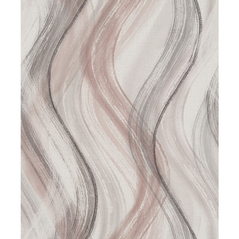 Marburg Vliestapete Shades mit Wellen-Design in Rosa und Greige/Beige - Bild 5
