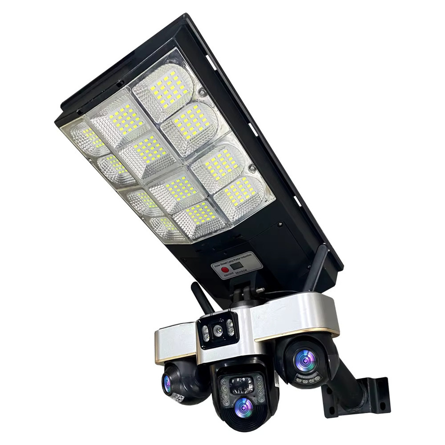 Leshine 2MP HD 3-Linsen Sicherheitskamera mit Solarpanel und LED-Straßenleuchte, drahtlose 4G und WLAN Außenkamera mit PTZ-Rotation zur Heimüberwachung - Bild 4