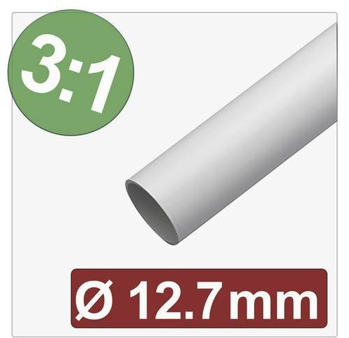Quadrios 25CA631 Schrumpfschlauch mit Kleber Weiß, Durchmesser: 12,7 mm, Schrumpfrate 3:1, Meterware - Bild 1