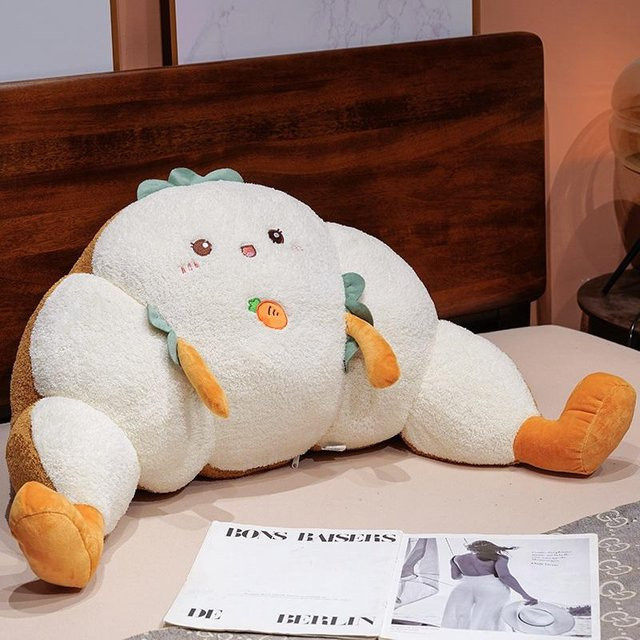 Yiran Health & Beauty Capybara Croissant Plüschtier, 70cm, Bunt / Mehrfarbig - Bild 1